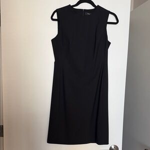 Theory Black Sleeveless Midi Sheath Dress
